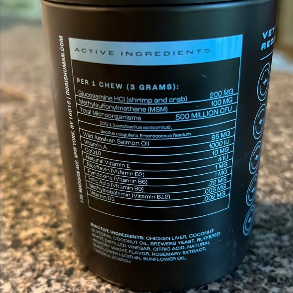 Dog is Human Multivitamin for Optimal Health NWT - Picture 2 of 6